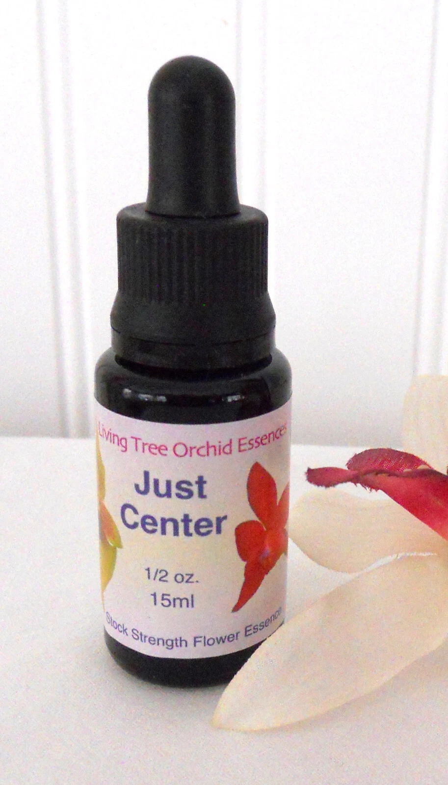 Living Tree Orchid Essences JUST CENTER 15 ml 1/2 oz