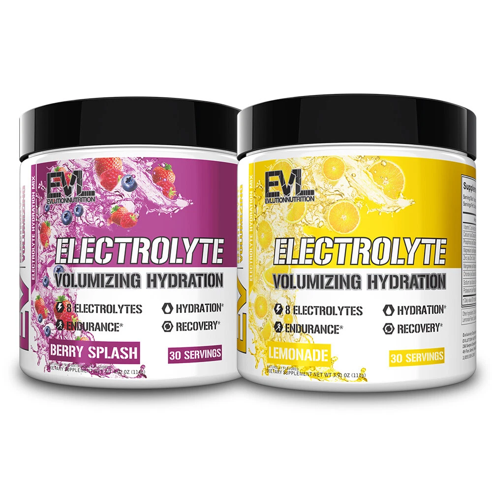 Evlution Nutrition EV Electrolyte - Hydration - 30 or 50 Servings - All Flavors