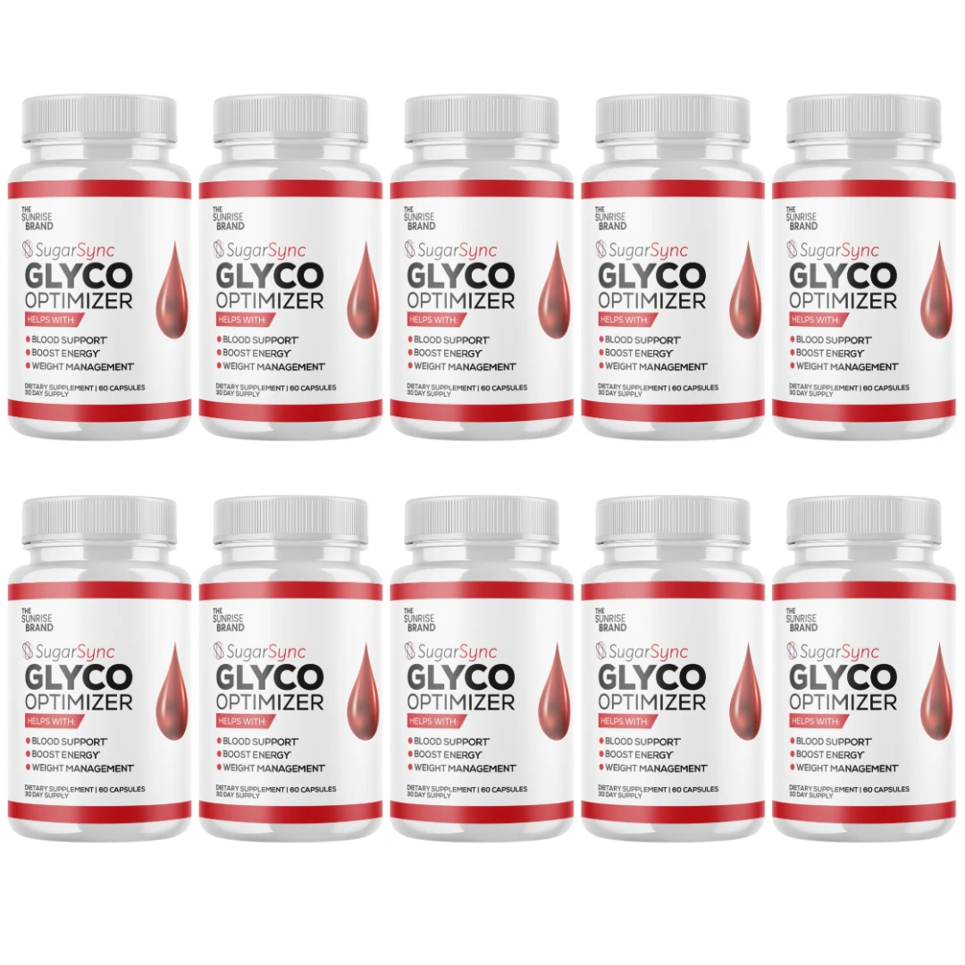 Sugar Sync Glyco Optimizer Blood Sugar Health Support Supplement - 10 Bottles