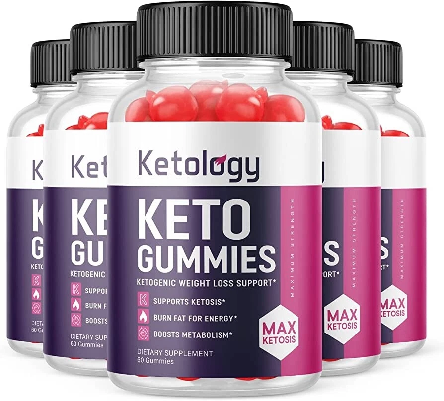 5 Pack - Ketology Keto ACV Gummies - Vegan, Weight Loss Supplement - 300 Gummies