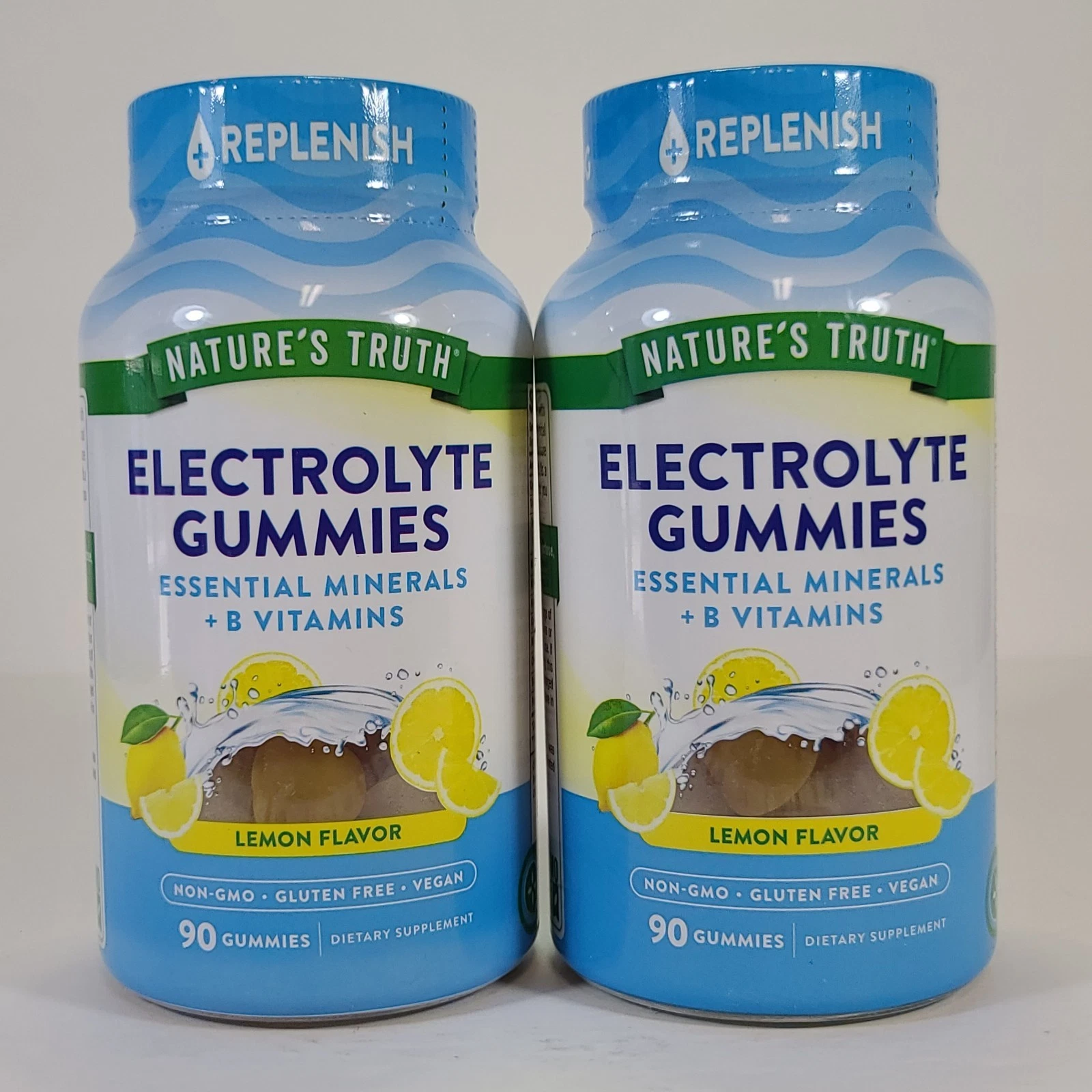 2x Nature's Truth Electrolyte Lemon Replenish Hydration Energy 90 Gummies 2026