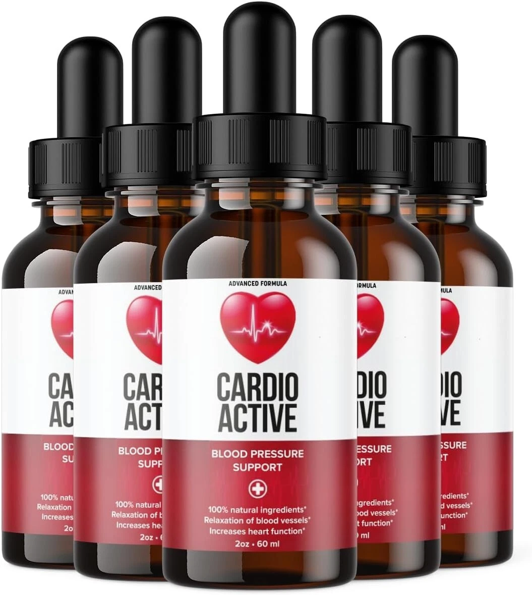(5 Pack) Cardio Active - Healthy Blood Sugar Support Supplement Drops - 60 ML