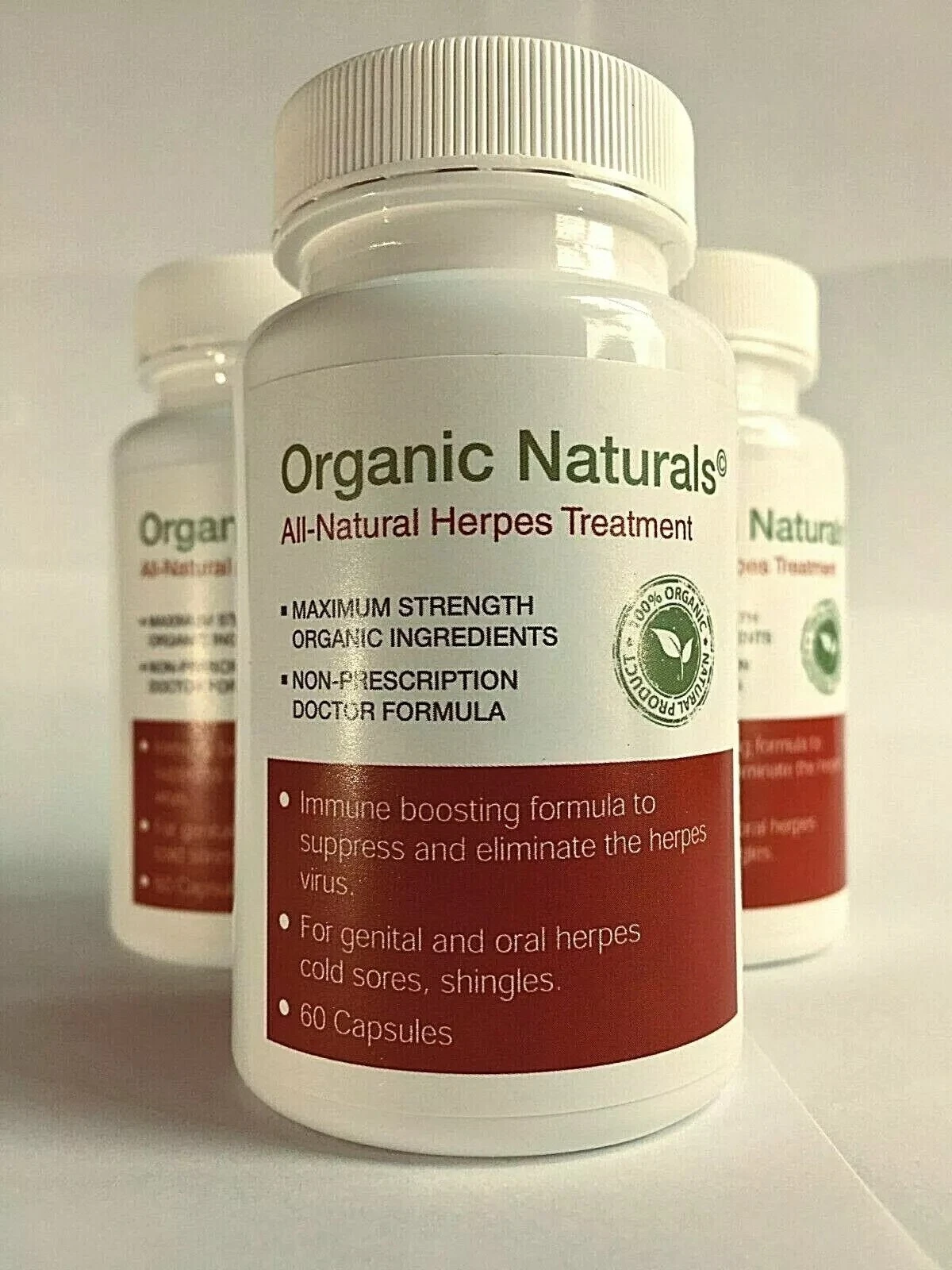 All-Natural Outbreak Treatment Supplement - by Organic Naturals - 60 Capsules