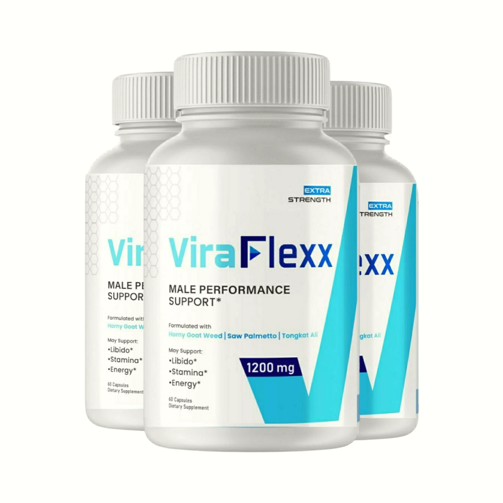3-Pack ViraFlexx for Male, Vira Flexx Male Support ViraFlex - 180 Capsules