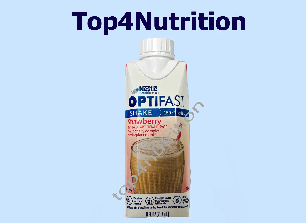 OPTIFAST 800 READY-TO-DRINK SHAKES | STRAWBERRY | 24 SERVINGS | NEW & FRESH