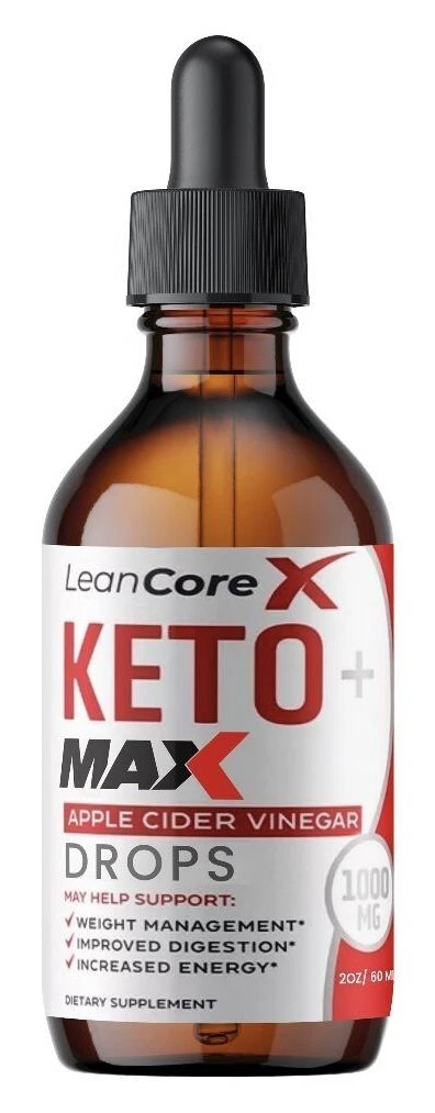 (1 Pack) Lean Core X Keto MAX ACV Drops, LeanCoreX Supplement , Vitamin B12