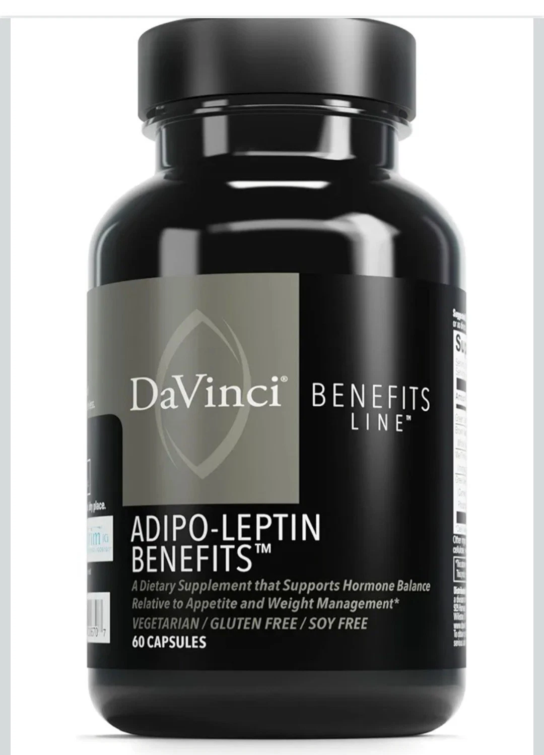 DaVinci Laboratories, Benefits Line, Adipo-Leptin Benefits, 60 Vegetarian Caps