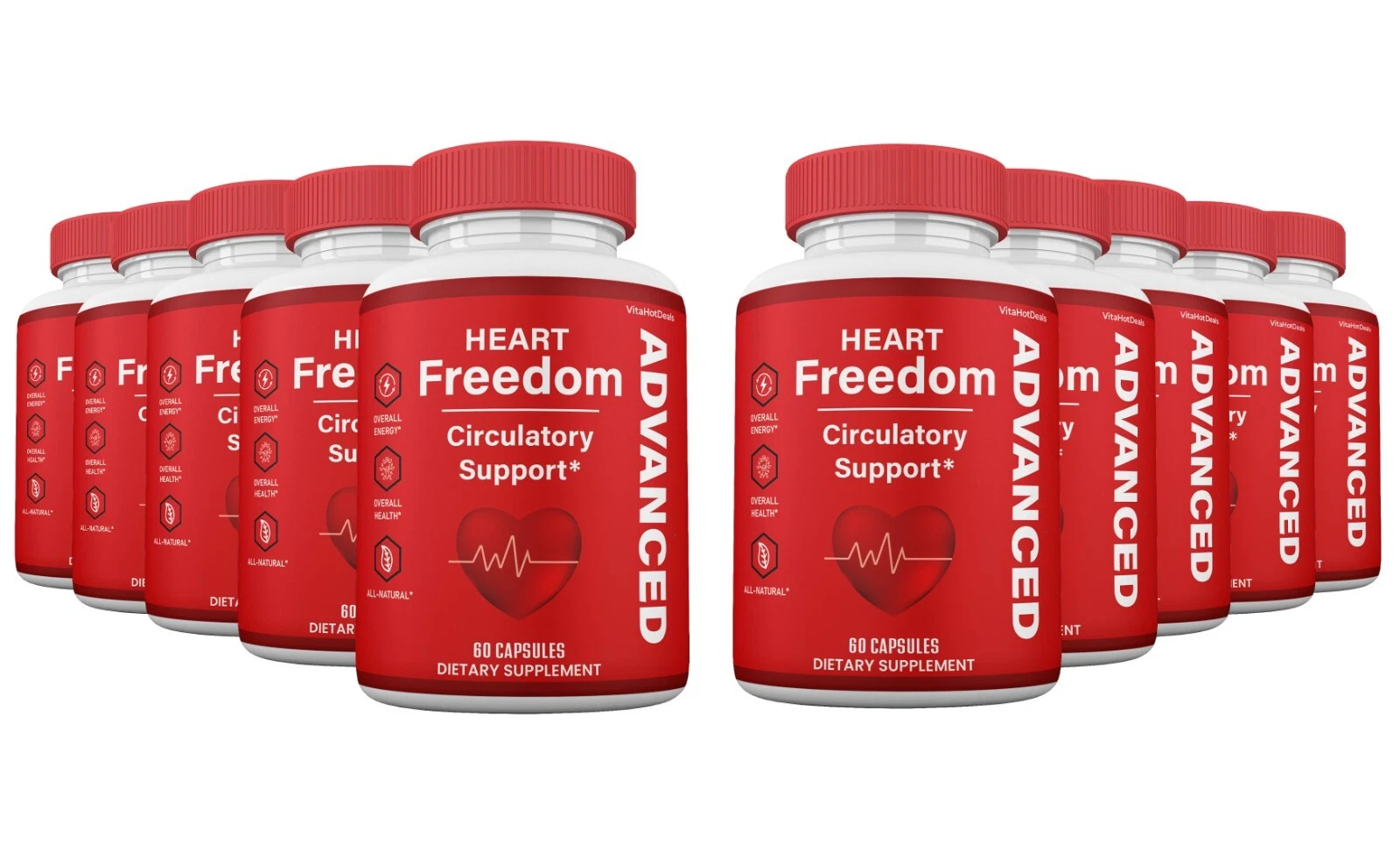 Heart Freedom Capsules, Heart Freedom Pills Circulation & Blood Support (10 pk)