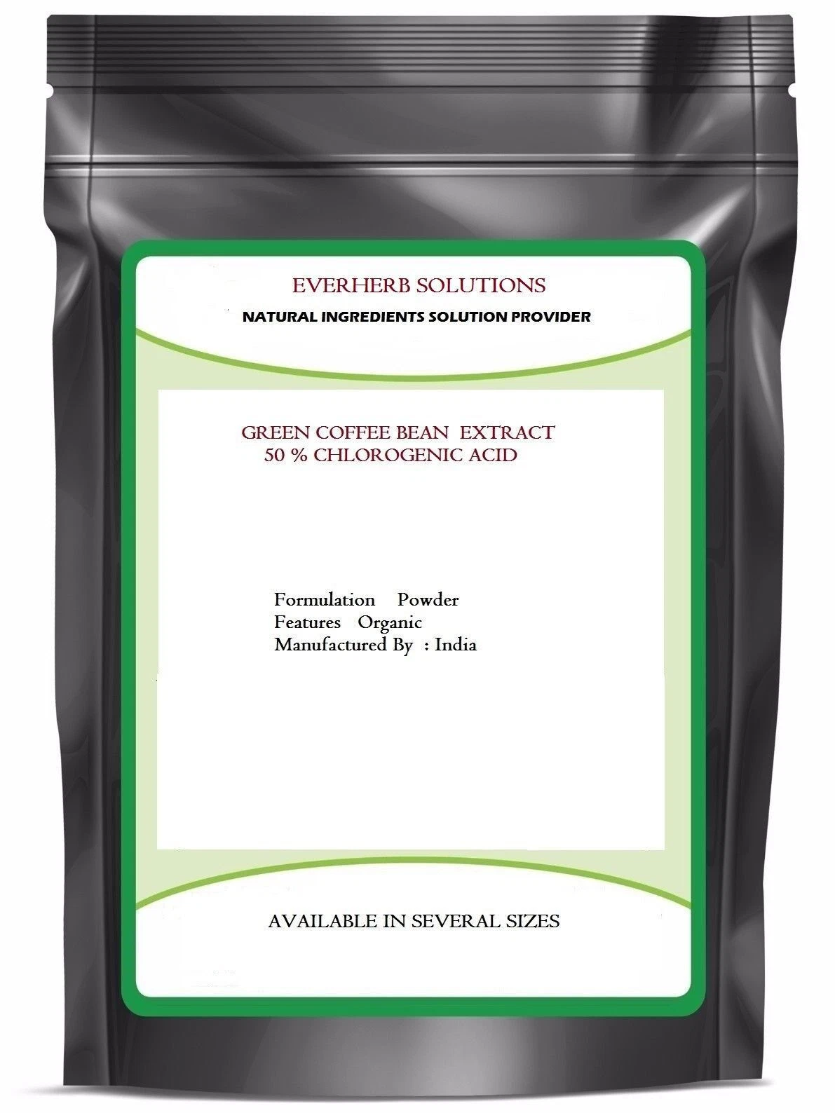 Green Coffee Bean Extract Powder ( 50% Chlorogenic Acid ) Natural Organic