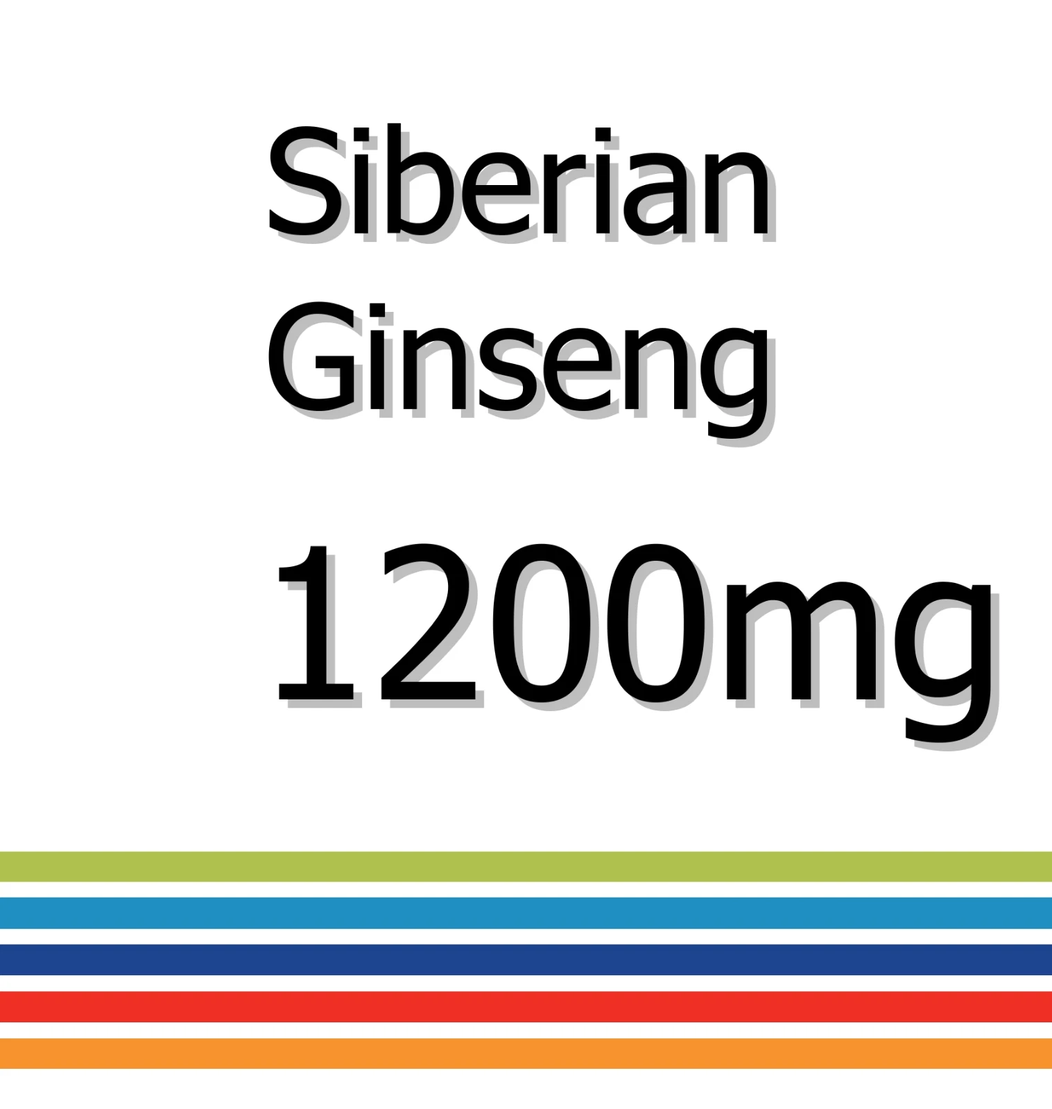 Siberian Ginseng 1200mg x 90 Tablets - Reduced Stress Levels