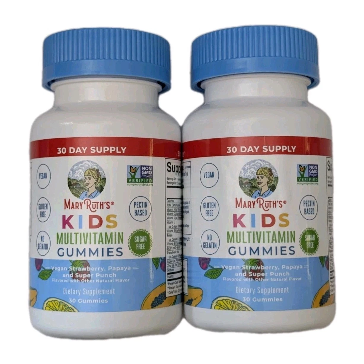 (2) Mary Ruth's Kids Multivitamin Gummies - 30 Gummies - EXP 07/26