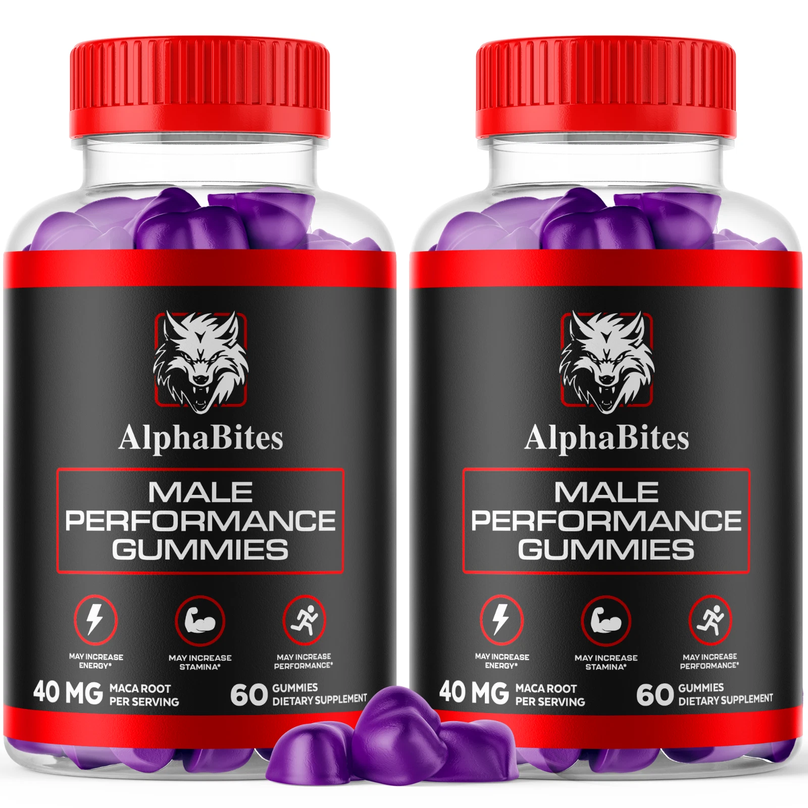 (2 Pack) Alpha Bites Max Gummies AlphaBites Max Supplement for Men (120 Gummies)