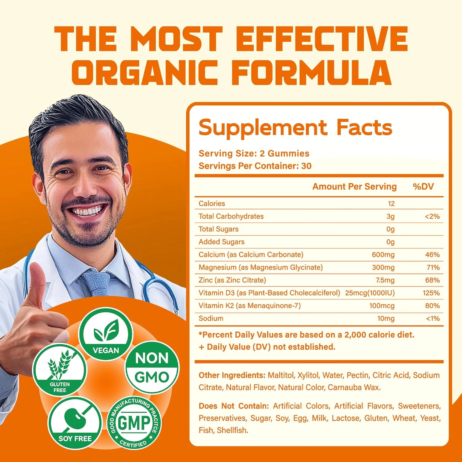 Magnesium Glycinate Gummies 1000Mg - Sugar Free Magnesium Potassium Supplemen...