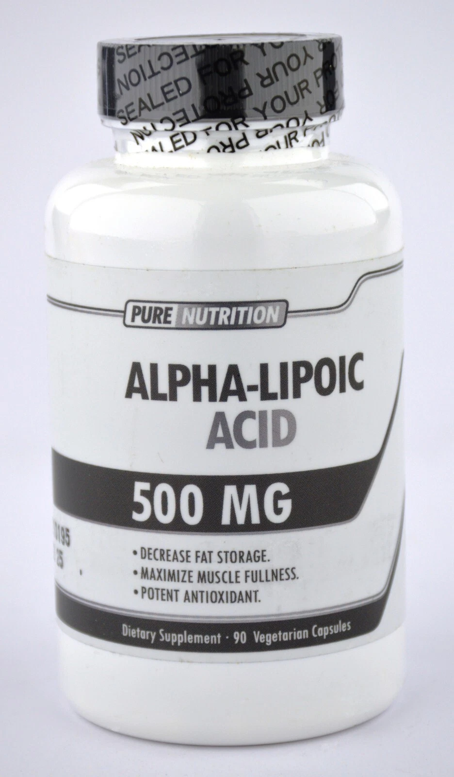 Pure Nutrition - Alpha Lipoic Acid - 500mg Per Serving - 90 Capsules/Servings
