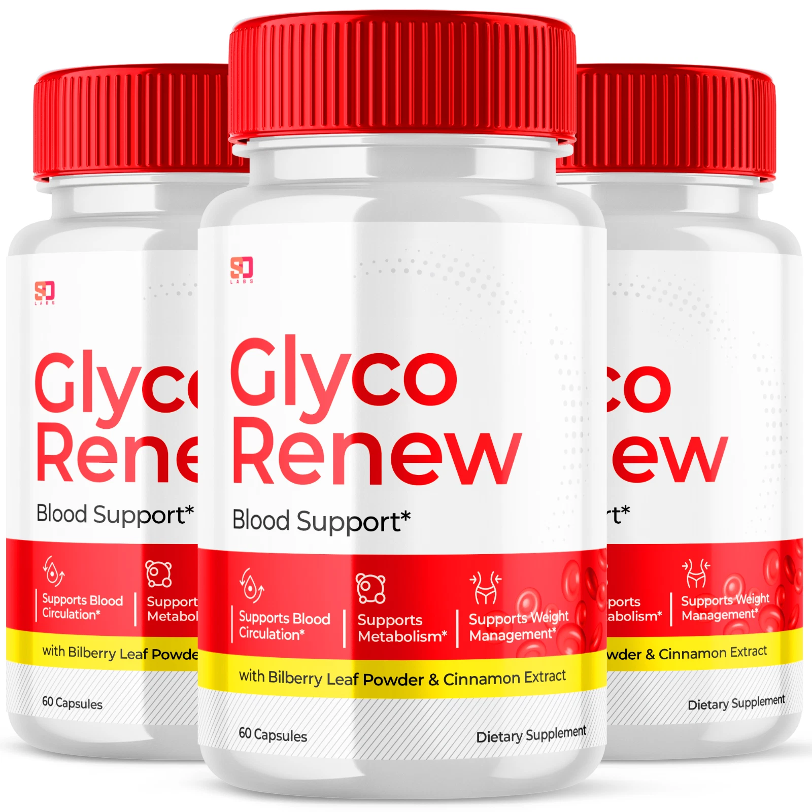 Glyco Renew Advanced Pills - Support Healthy Blood Sugar Levels (3 Pack)