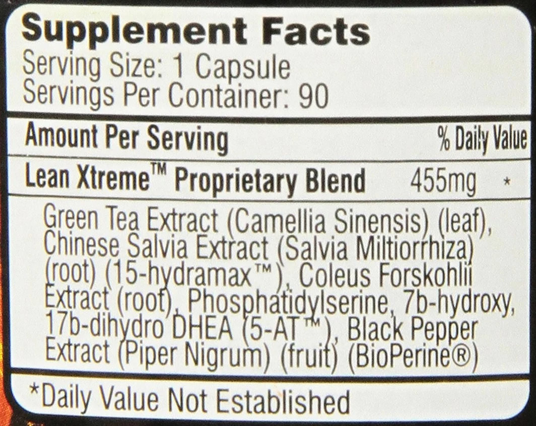 Driven Sports LEAN XTREME Fat Burner Weight Loss 90 Caps