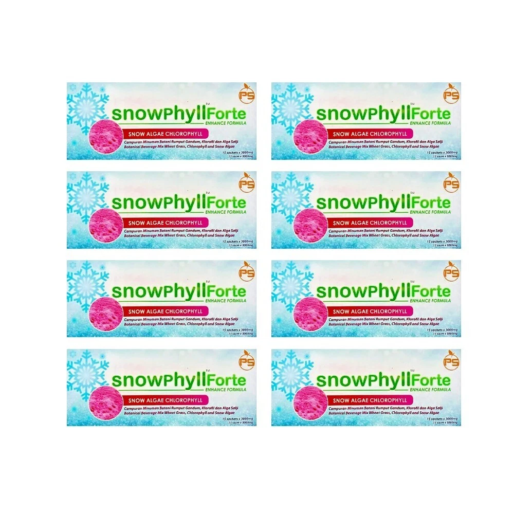 8 Packs Phytoscience Snowphyll Detox Snow Algae Chlorophyll Stem Cell
