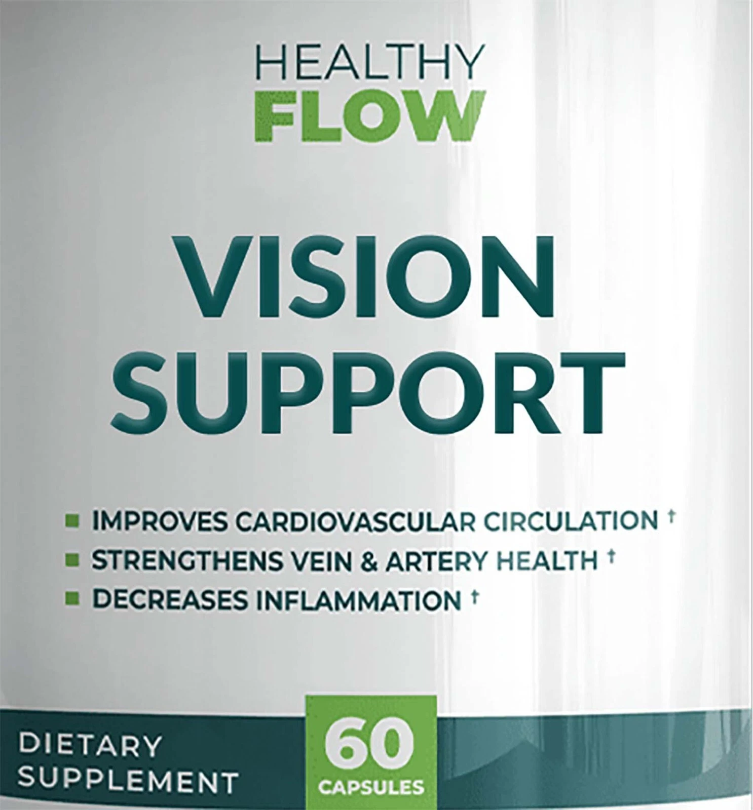 Healthy Flow Vision Support Dietary Supplement 60 Capsules Genuine Healthy Flow