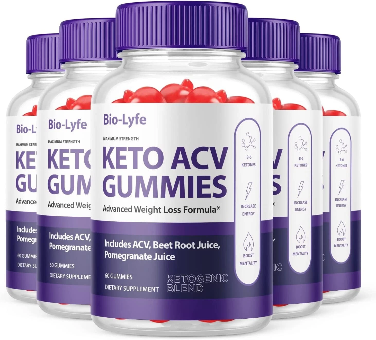 BioLyfe Keto Gummies - BioLyfe Keto ACV Gummys Weight Loss OFFICIAL - 5 Pack