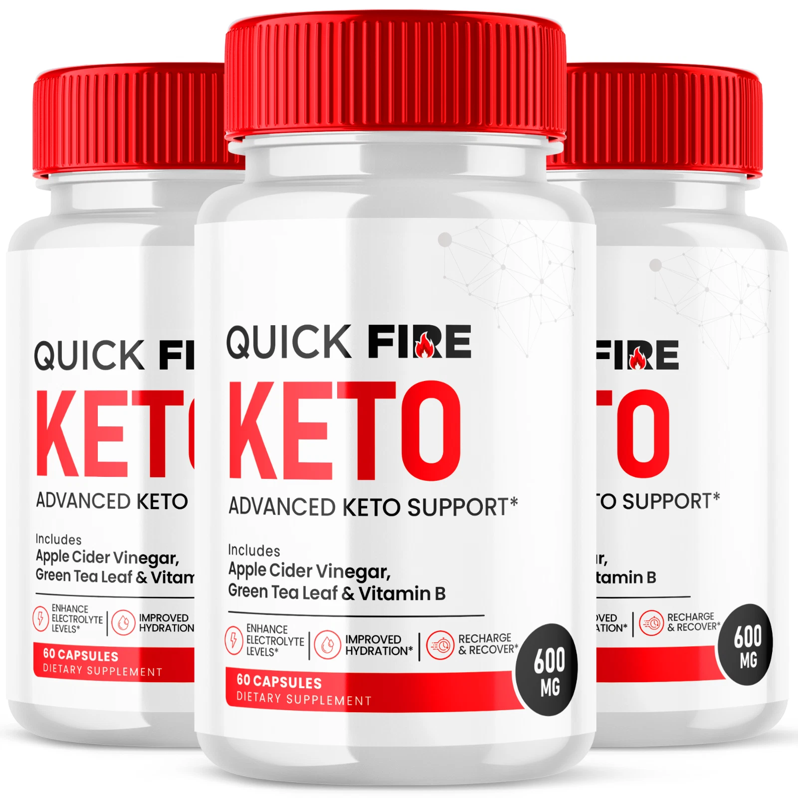 Quick Fire Keto Pills Advanced Weight Loss Support Maximum Strength 180 Capsules