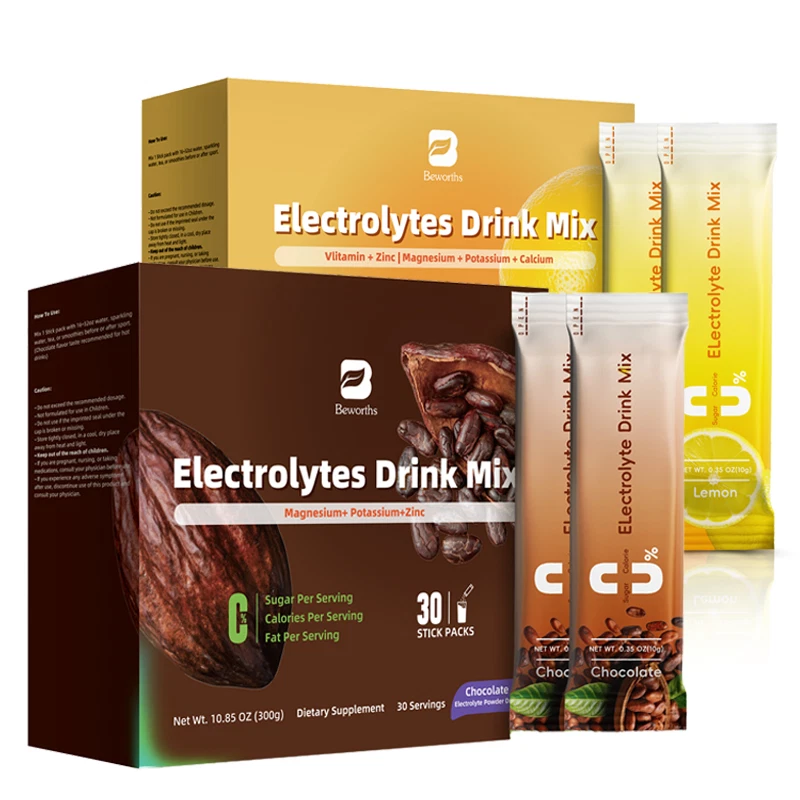 Electrolytes Powder Packets Hydration Packets Sugar Free, Electrolyte Drink Mix