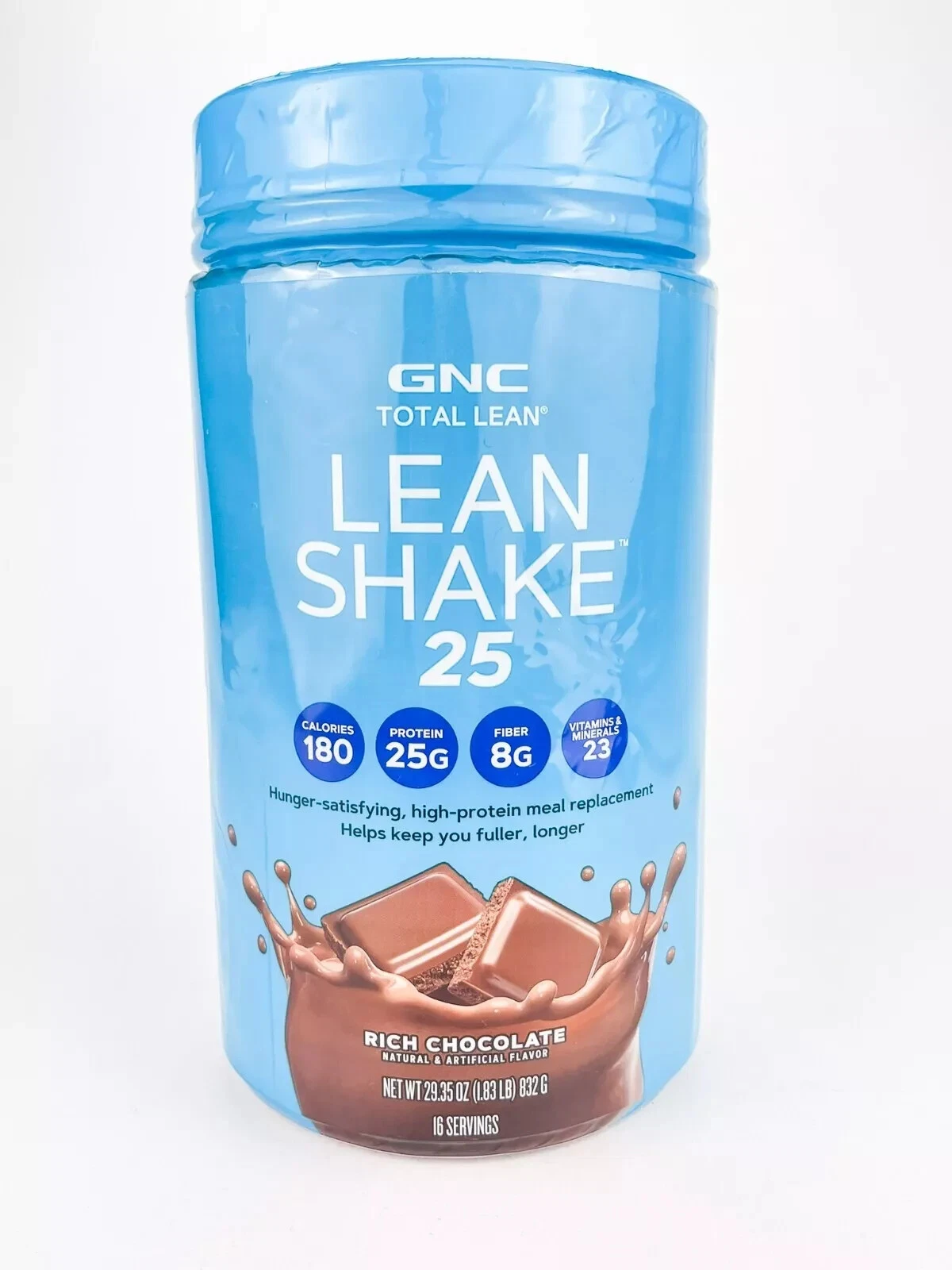 GNC Total Lean Shake 25 Rich Chocolate 1.83 Lbs Meal Replacement ExP 04/26