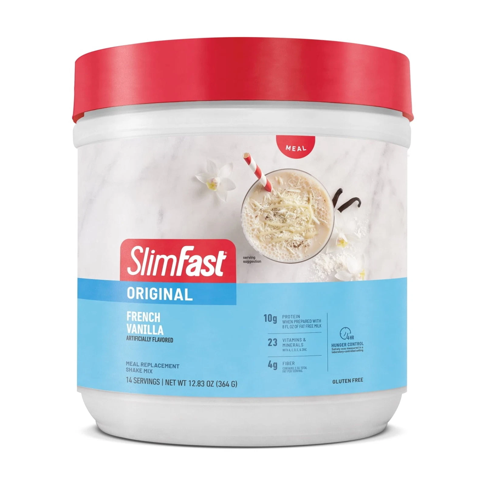 SlimFast Original Meal Replacement Shake Powder, French Vanilla,14 Servings