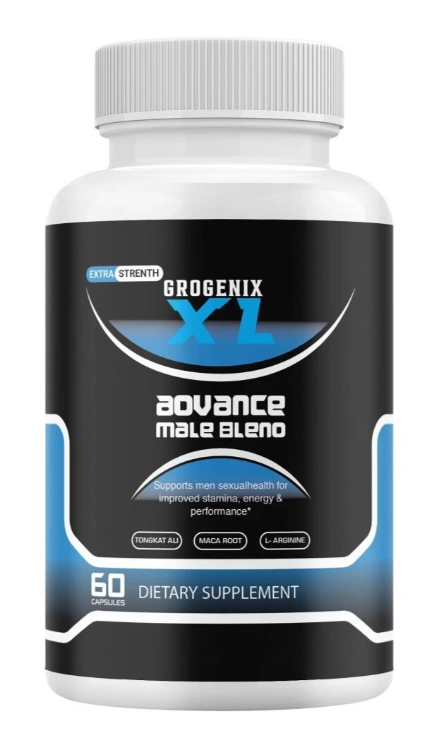 Grogenix XL - Male Virility - 1 Bottle - 60 Capsules