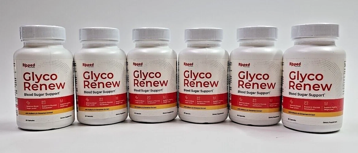 6-Pack Glyco Renew Advanced Blood Support for Healthy Blood Sugar 360 Capsules