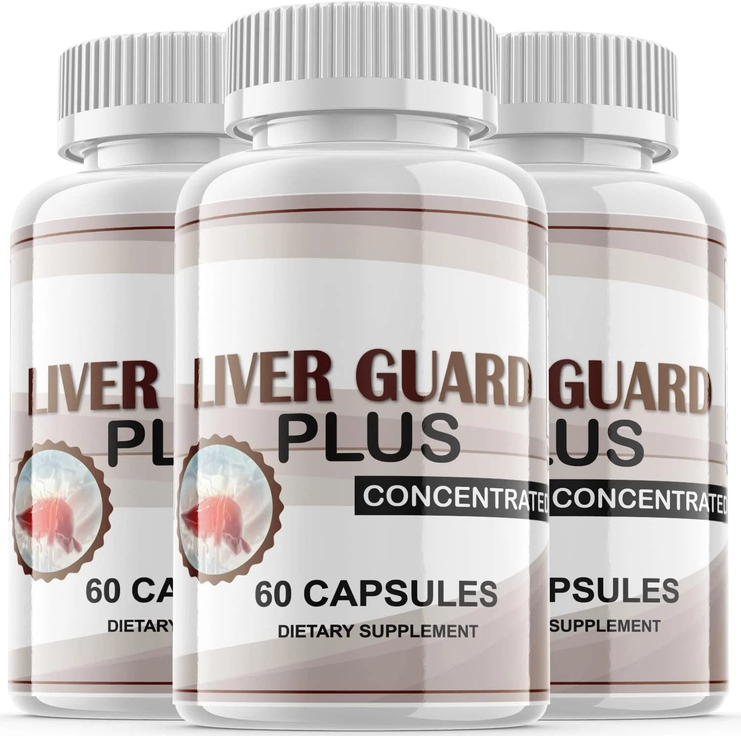 3 Pack - Liver Guard Plus - Liver Support Supplement, Maximum Strength-180 Caps