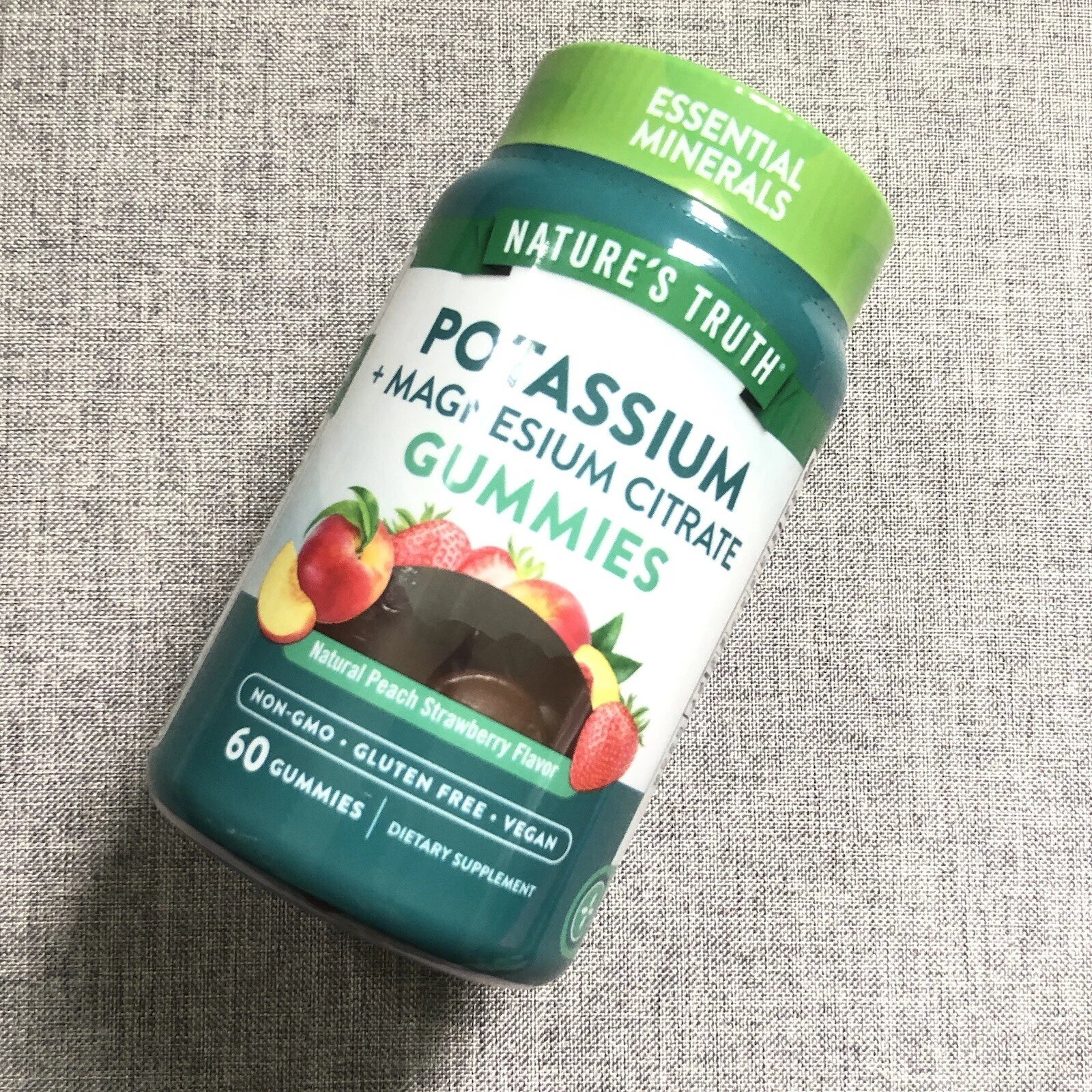 NWT SEALED Nature’s Truth Potassium + Magnesium Citrate Gummies 60 Gummies