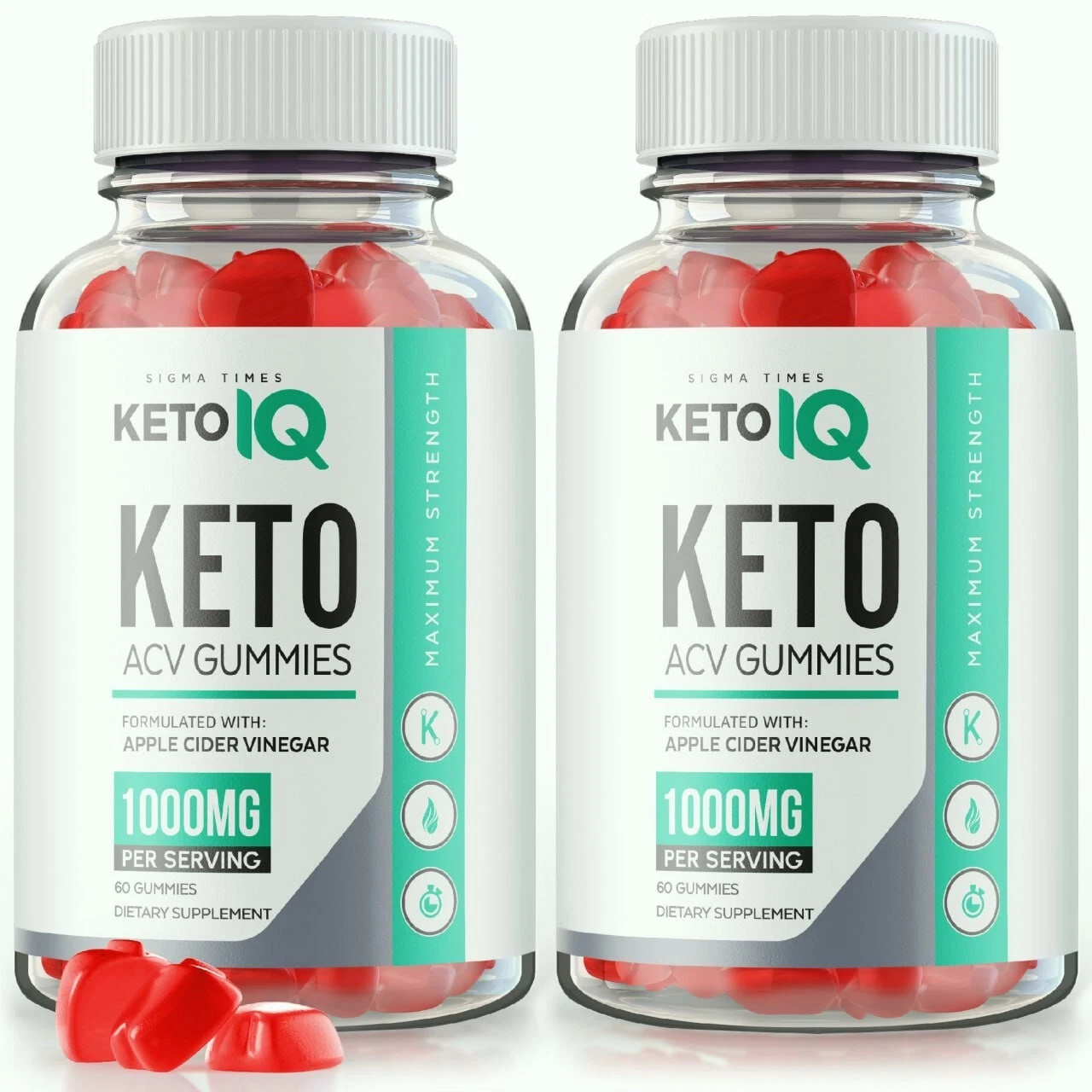 (2 Pack) Keto IQ Advanced ACV Weight Loss Gummies to Burn Fat for Energy