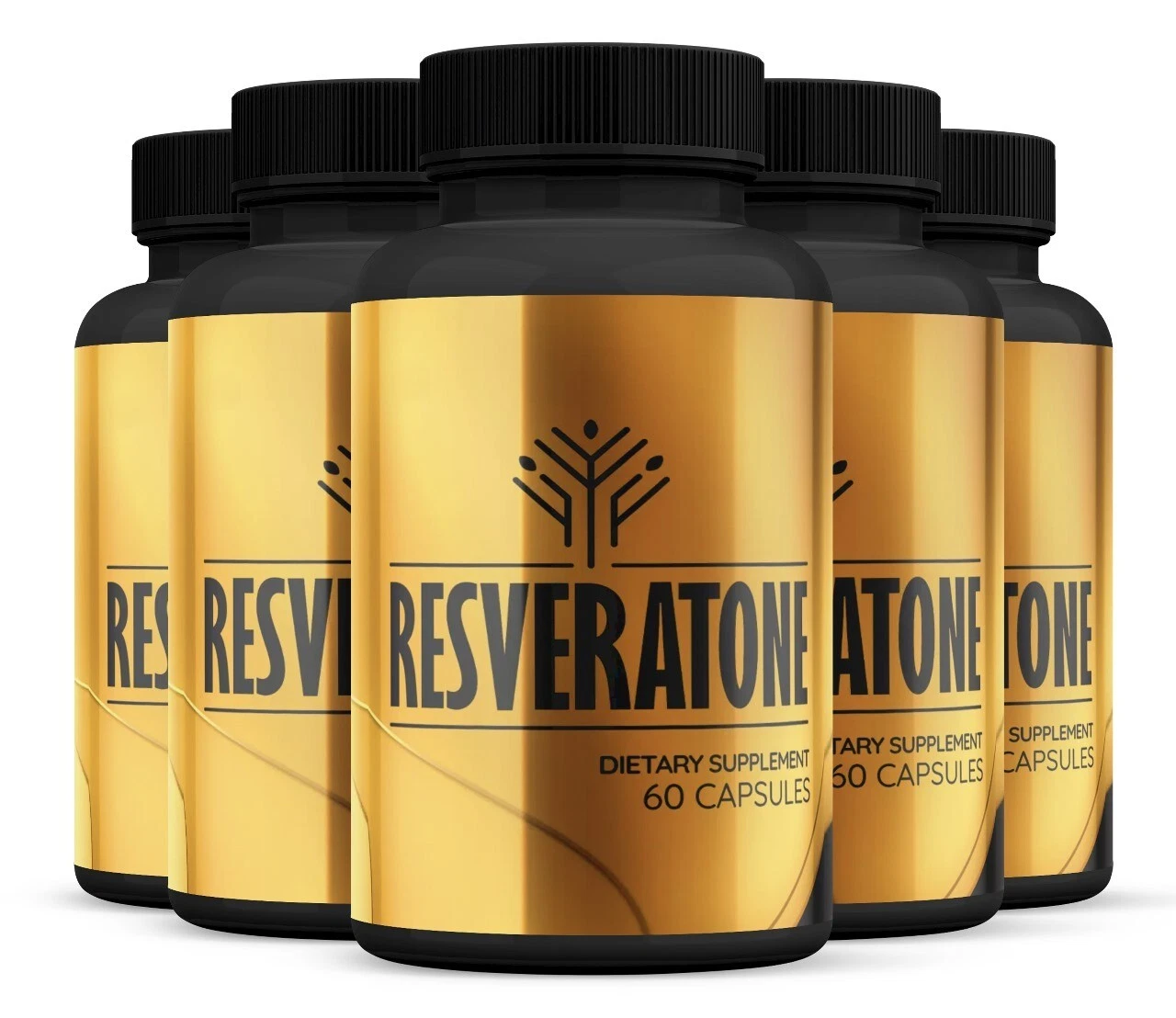 Resveratone Keto Capsules - Support Weight Loss & Digestion Pills ( 5 Pack )