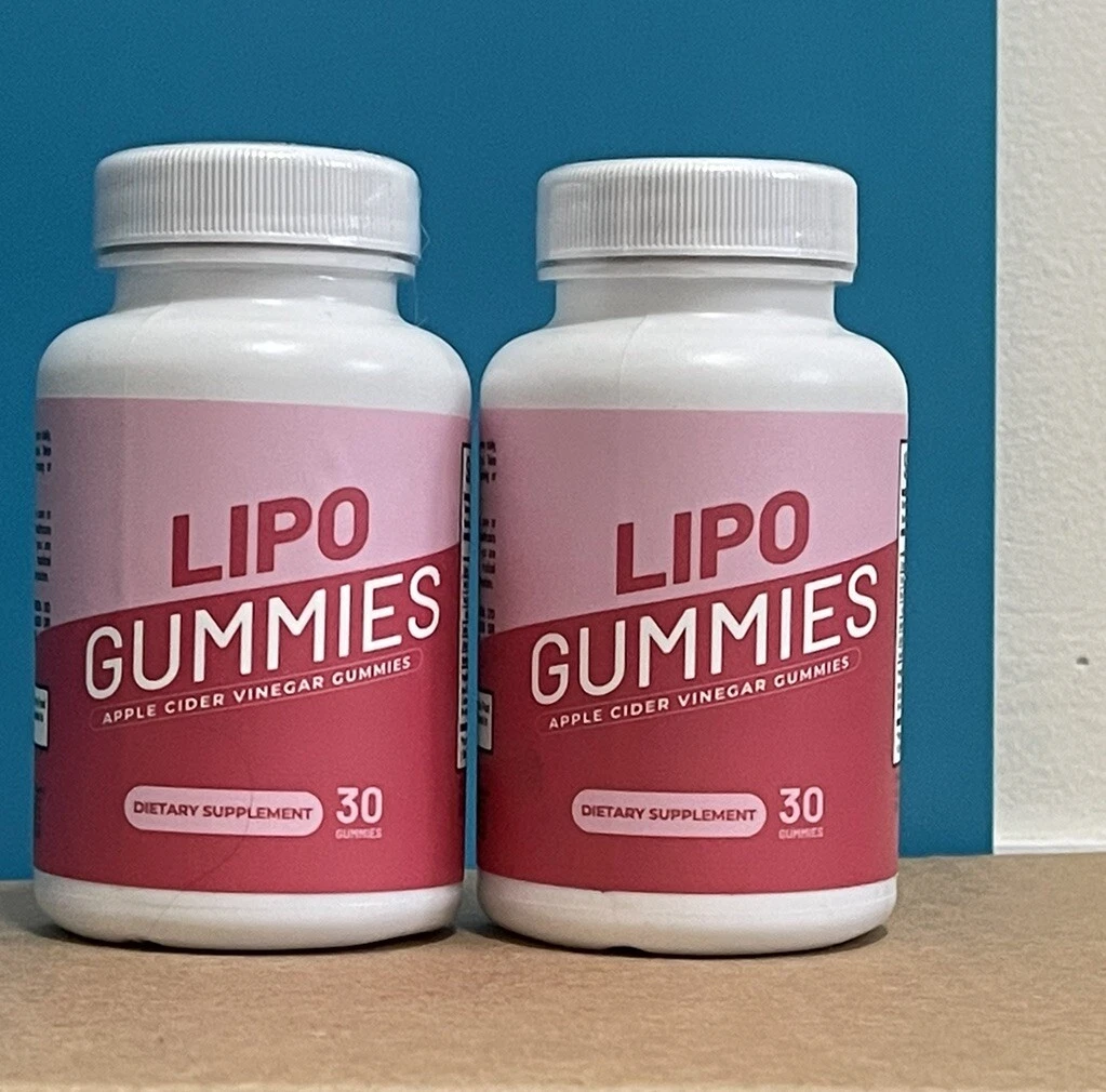 Lipo Gummies Apple Cider Vinegar 30 Gummies (Lot of 2) Exp 06/26