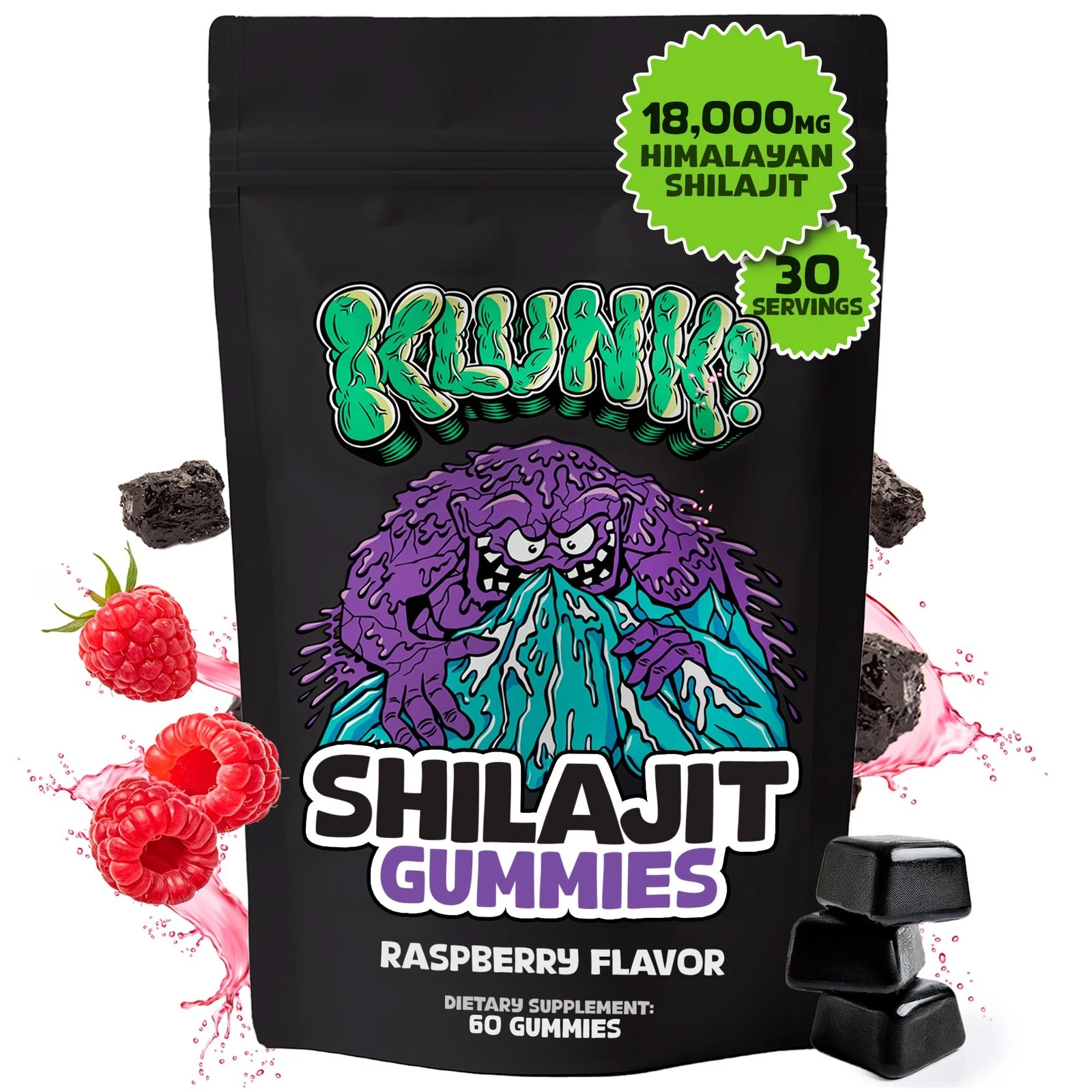 KLUNK! Himalayan Shilajit Gummies - Increase Energy, Stamina and Muscle Recov...