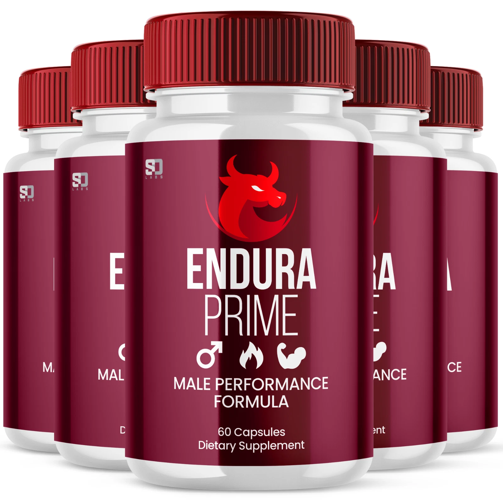 (5 Pack) Endura Prime Male Pills - Maximize Energy, Vitality & Stamina 300ct