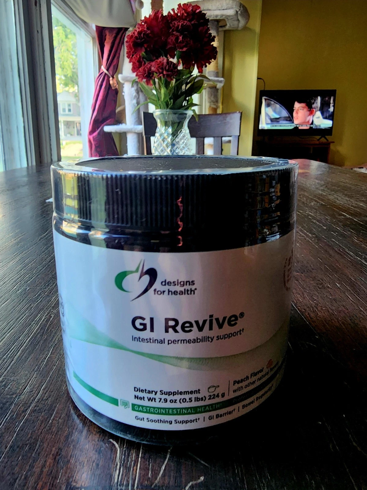 GI REVIVE by Designs for Health Powder 7.9 Oz.. peach flavor