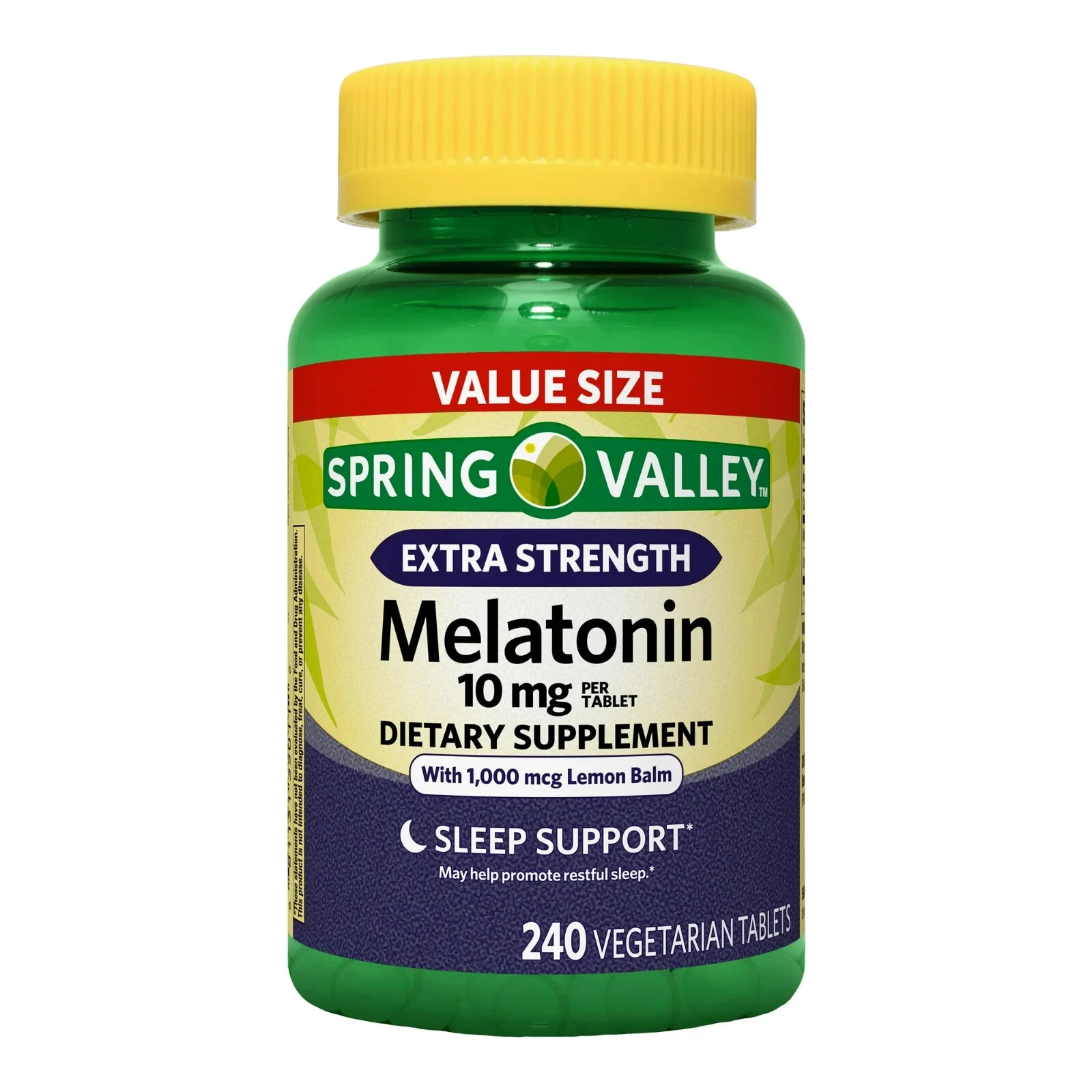 Spring Valley Extra Strength Melatonin Tablets- 10 mg- 240 Ct