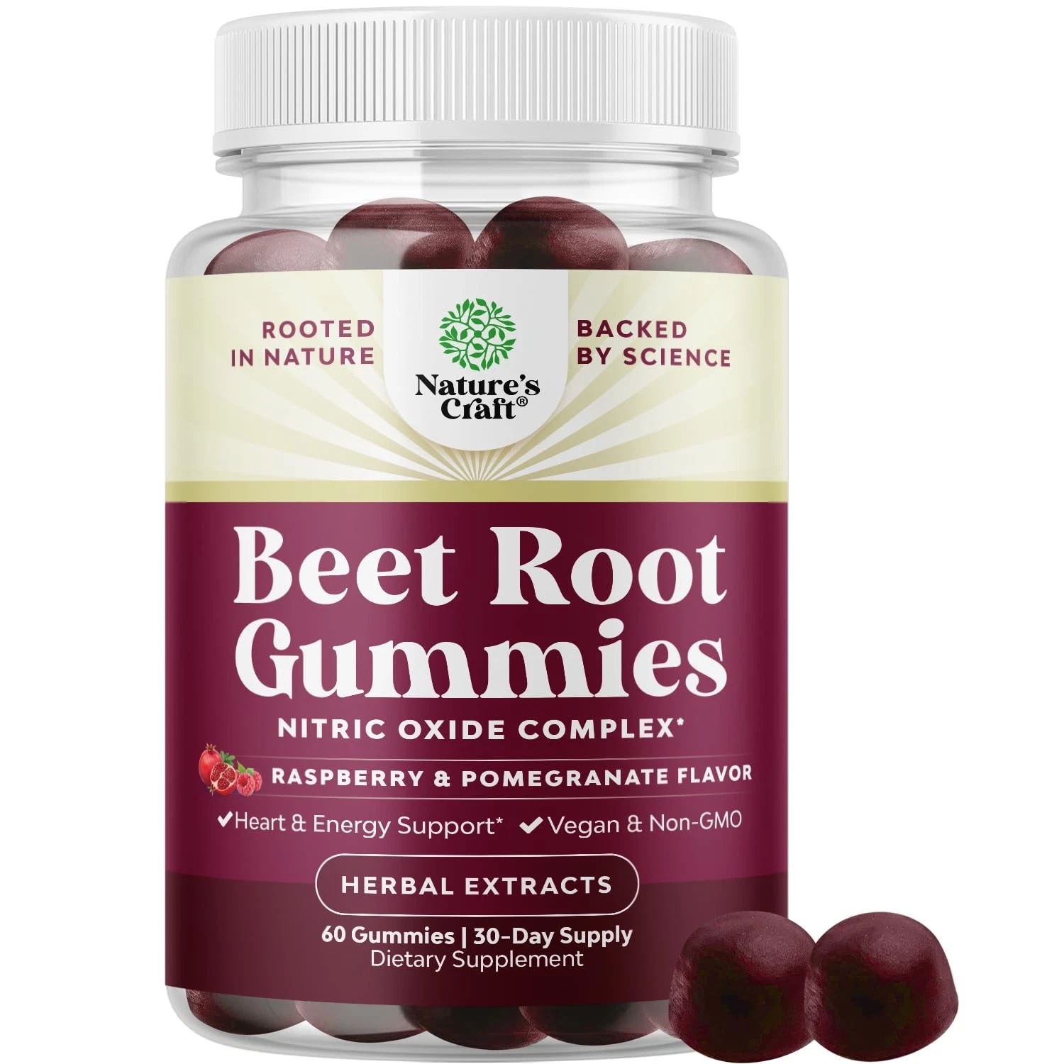 Flow Boosting Beet Root Gummies - Invigorating Beet Gummies for Adults Nitric Ox