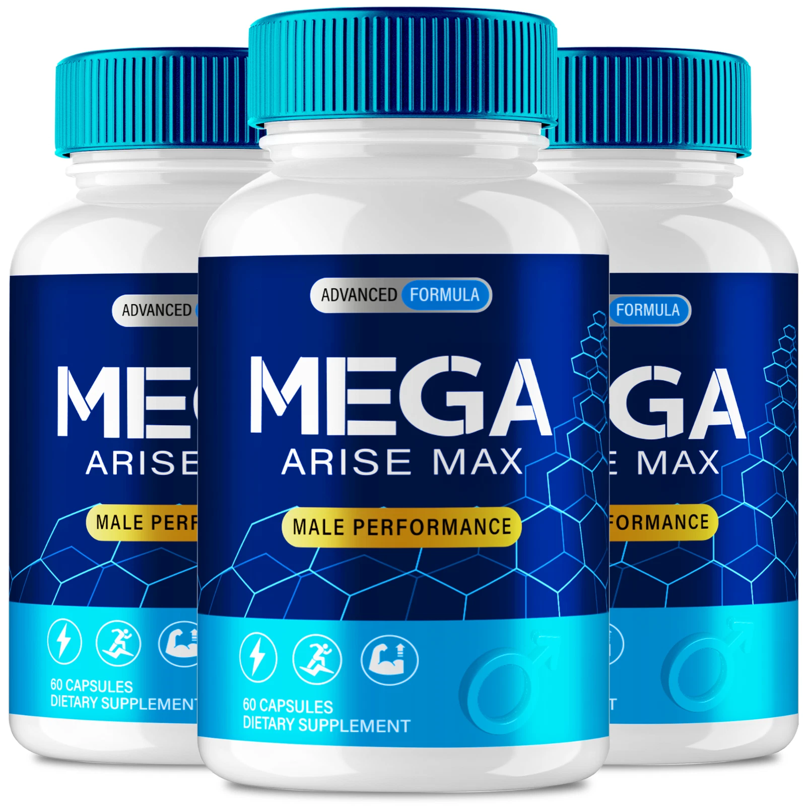 (3 Pack) Mega Arise Max Men Capsules, MegaAriseMax Advanced Male Health Support