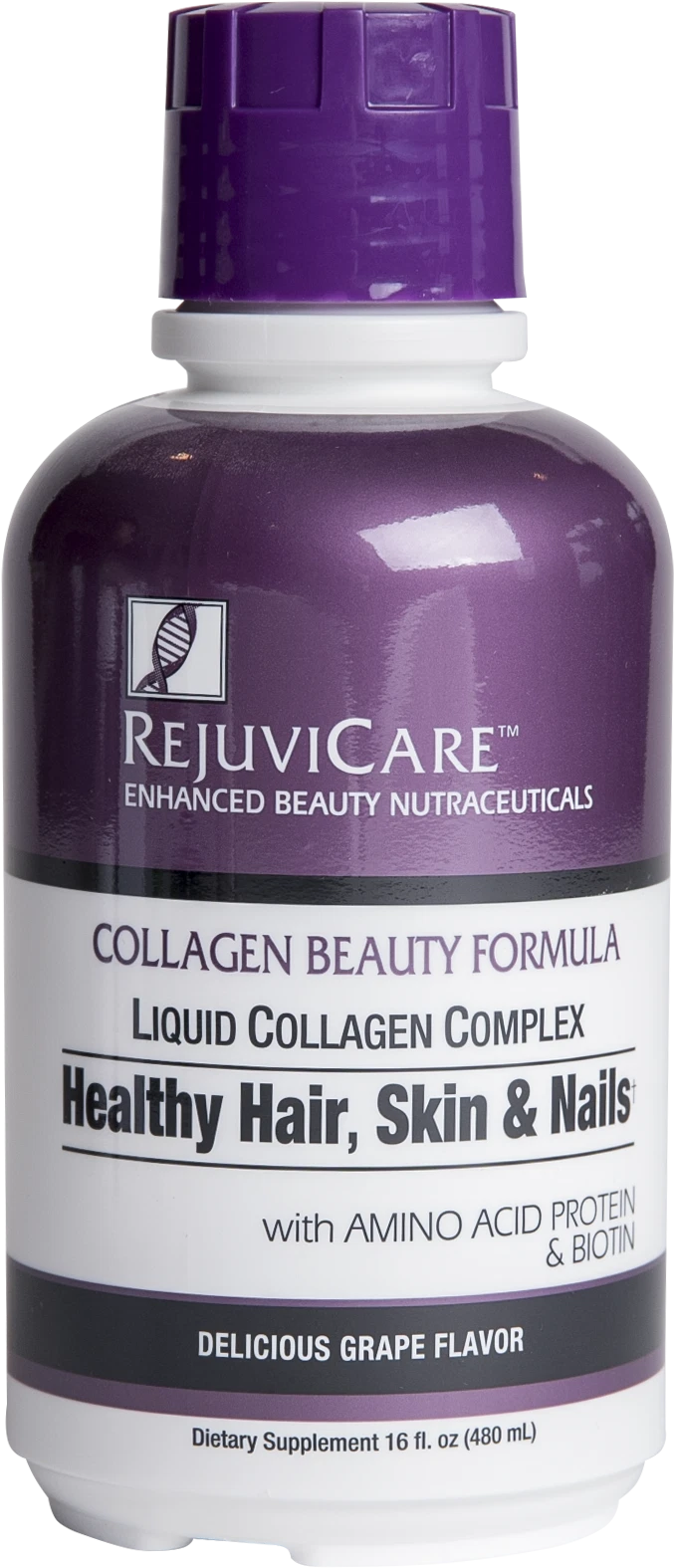 RejuviCare Collagen Beauty Formula Complex Liquid Grape Flavor 16 Oz 6 Pack