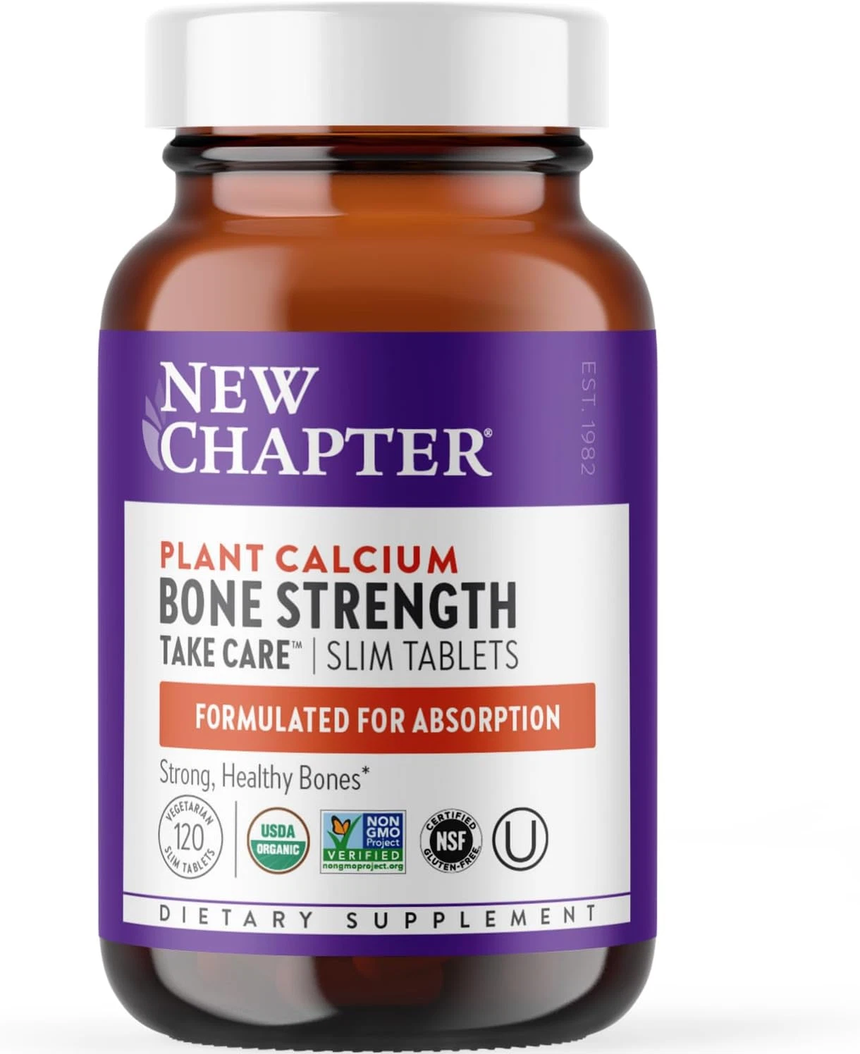 Calcium Supplement - Organic Red Marine Algae for Bone Health with Vitamin D3+K2