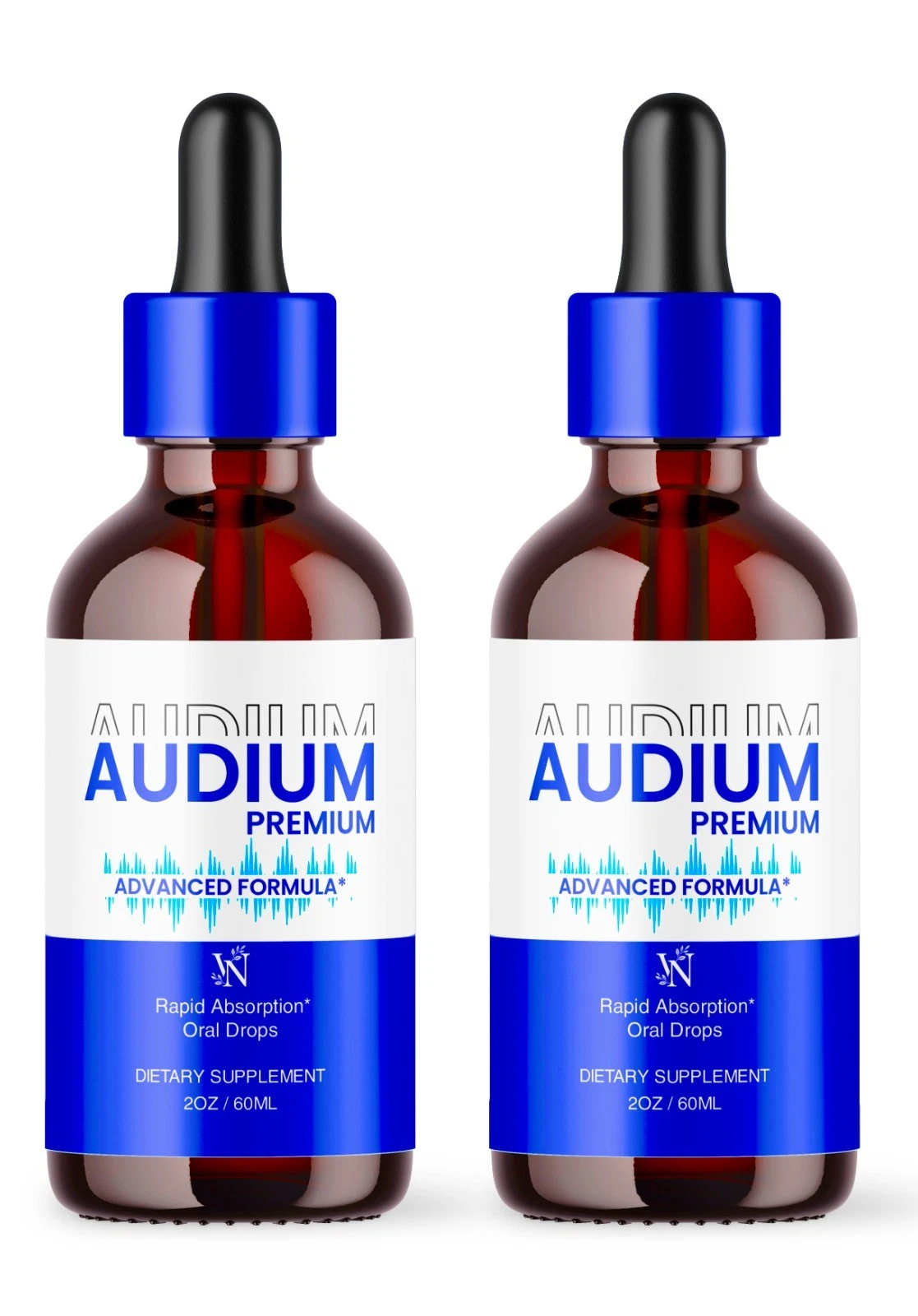 2 Botella Audium Drops - Audium Premium Gota Formula El fin del tinnitus