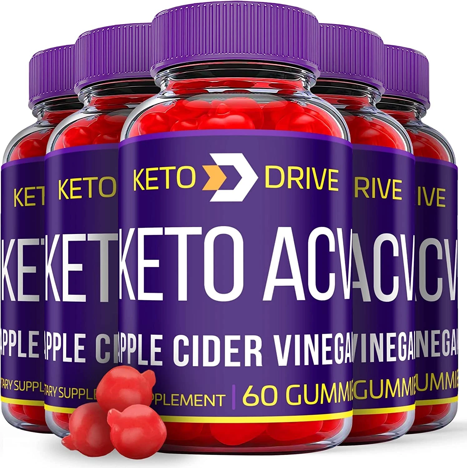 (5 Pack) Keto Drive ACV Gummies - Keto Drive Gummies For Weight Loss - 300 Gums
