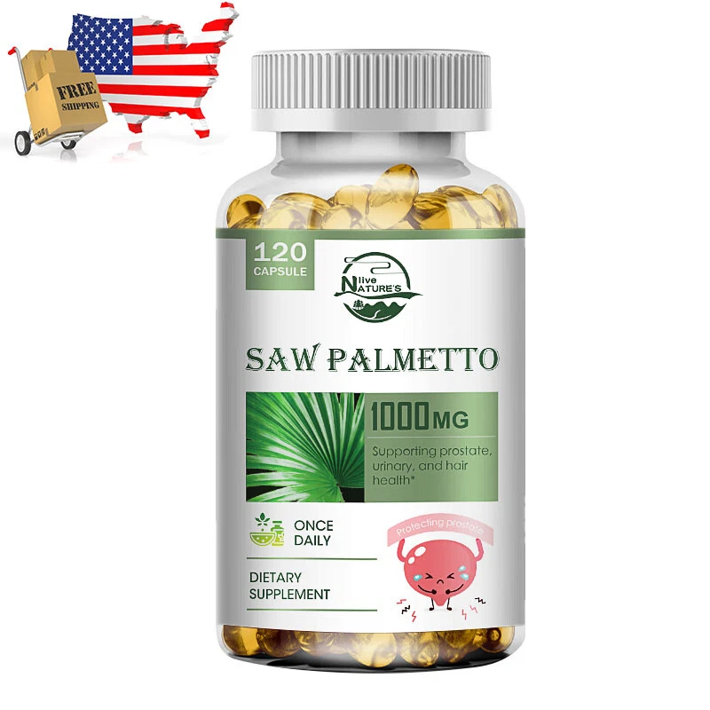 Saw Palmetto 1000mg - Premium 120 capsules Health Support Supplement