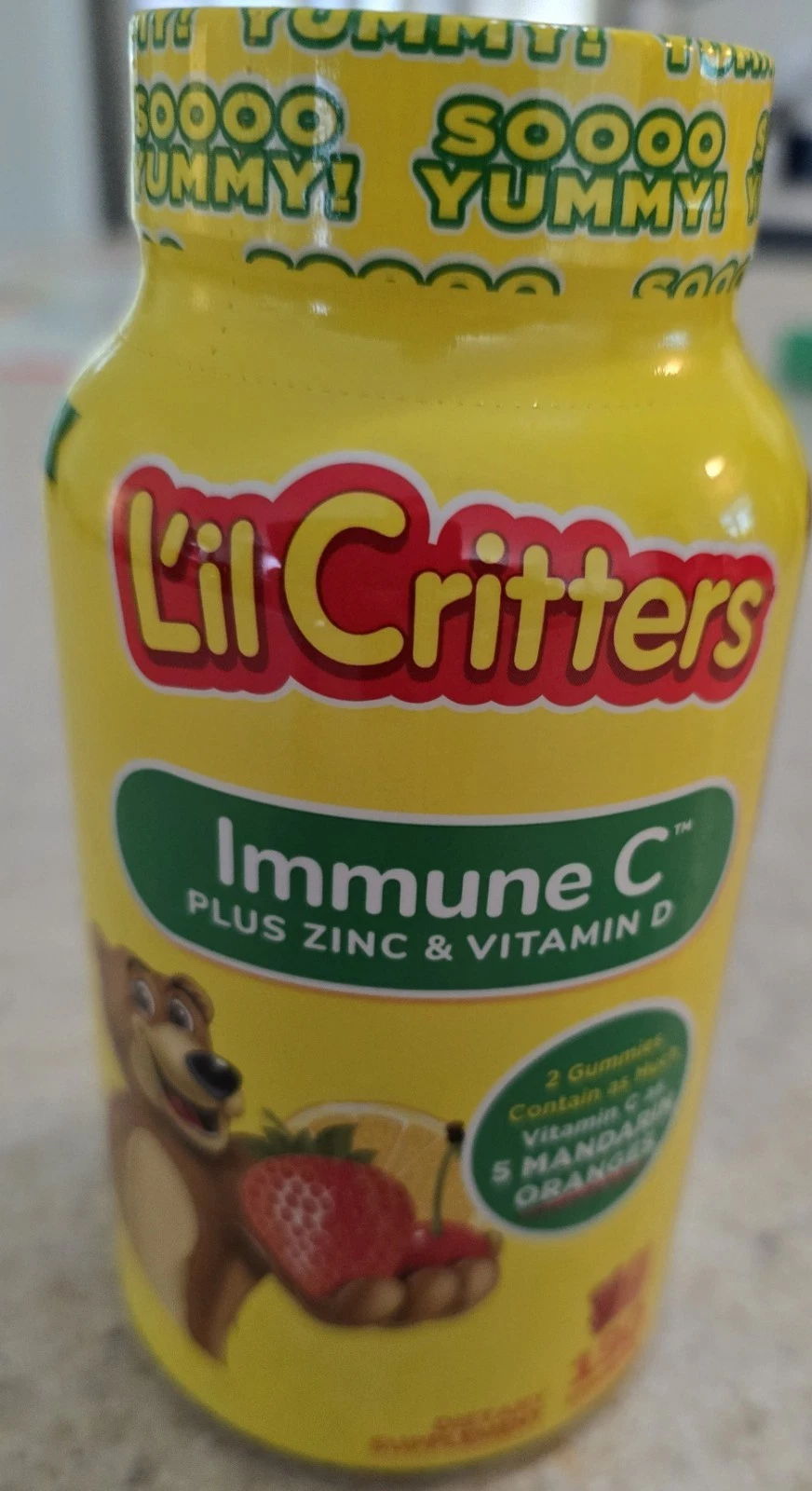 Lil Critters Immune C Plus Zinc & Vitamin D 190 Gummies