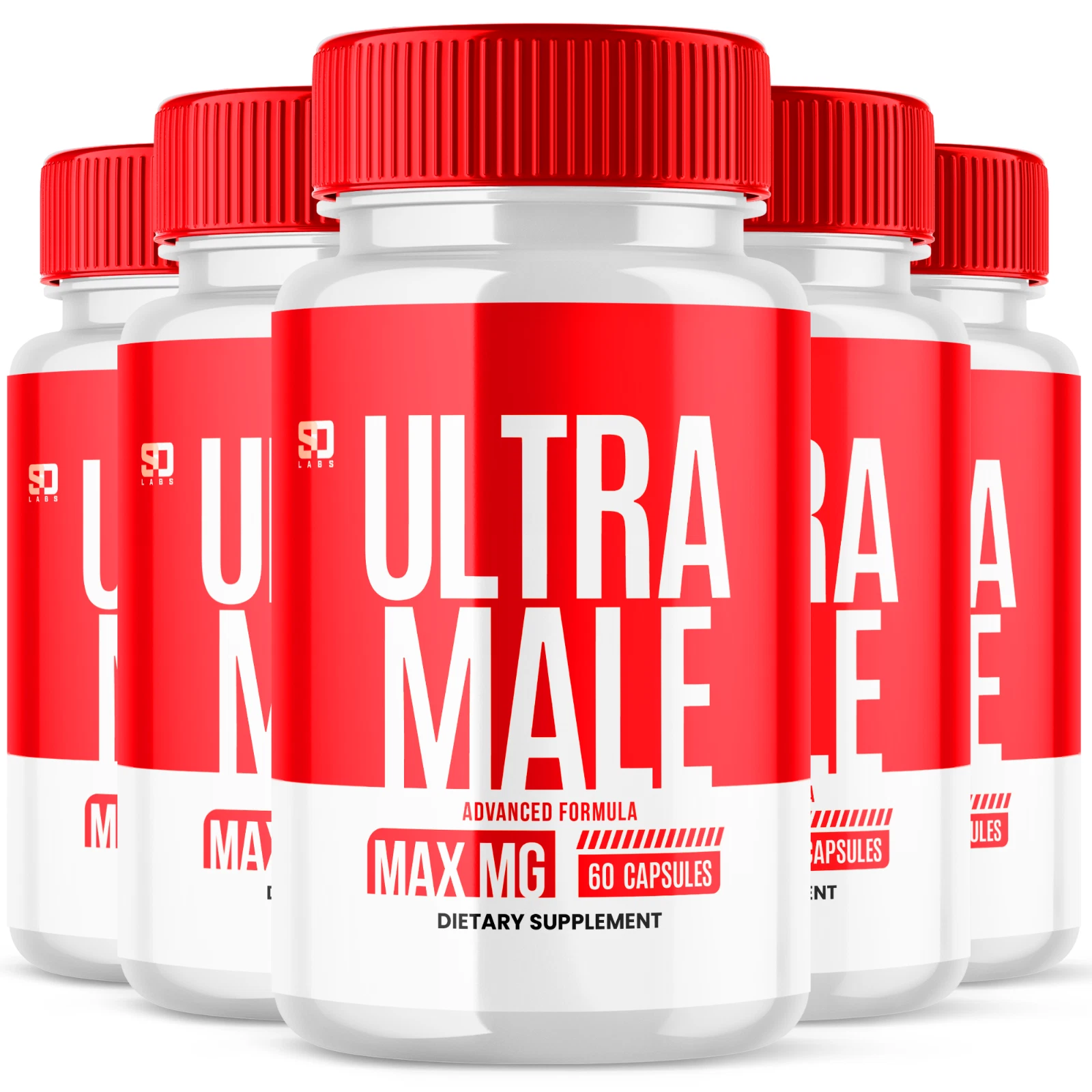 Ultra Male Capsules Advanced Formula - Enhance Vitality and Performance (5 Pack)