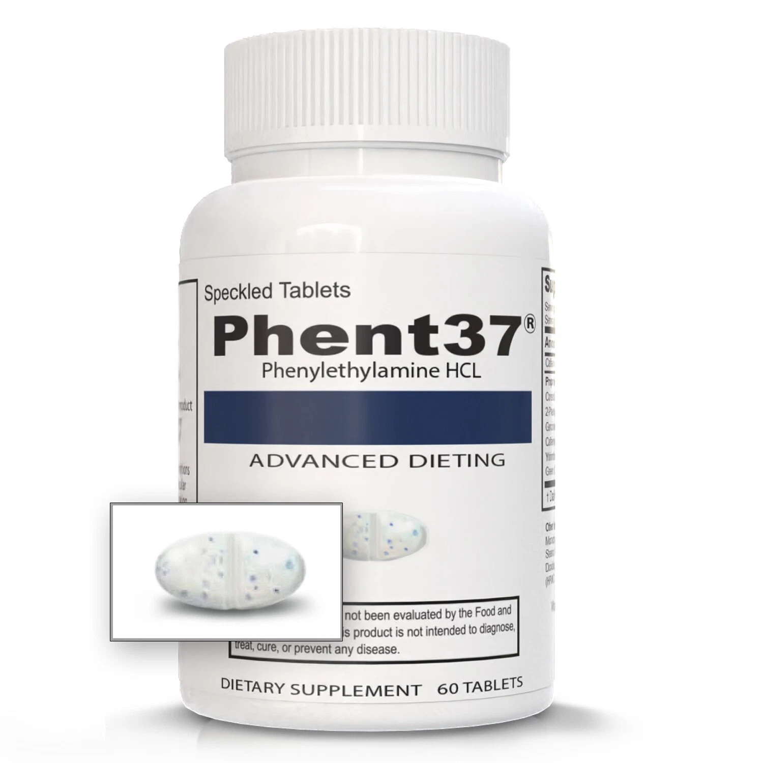 Phent37 - Speckled Tablets Appetite Control, Fat Burner Phenylethylamine Energy