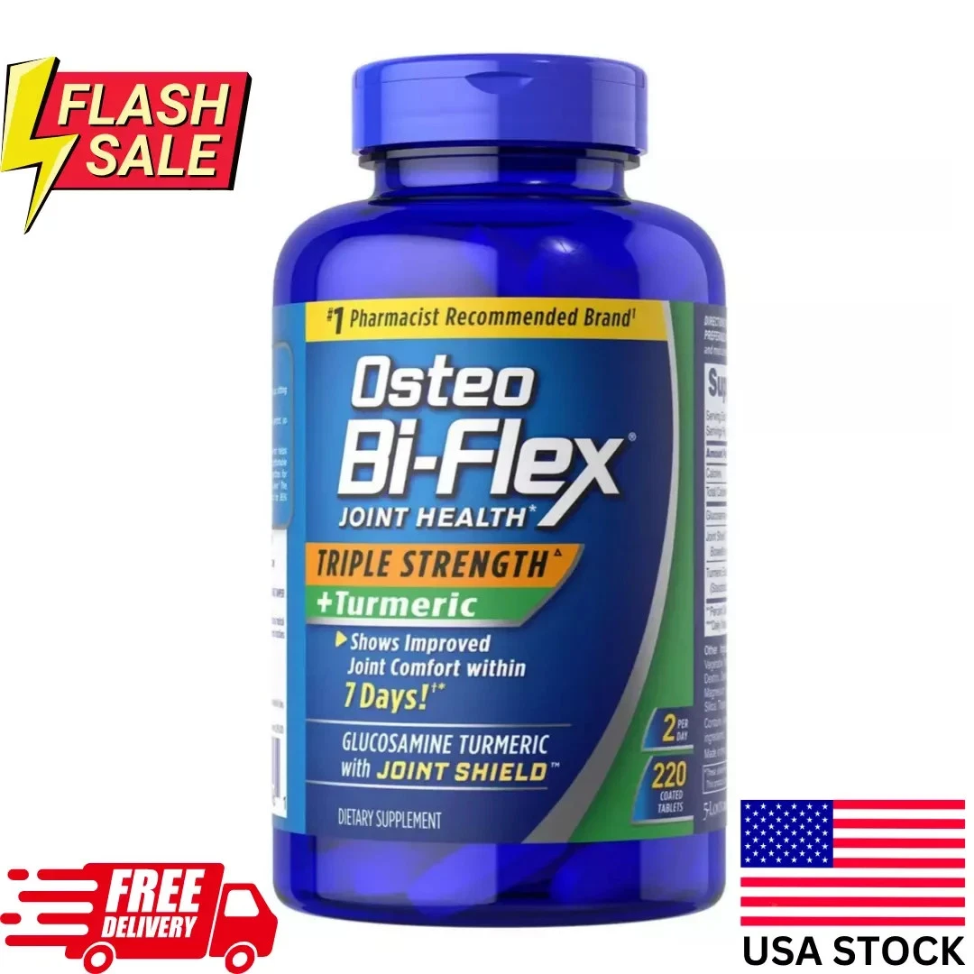 Osteo Bi-Flex Joint Health Triple Strength + Turmeric 220 ct expire 02/2026