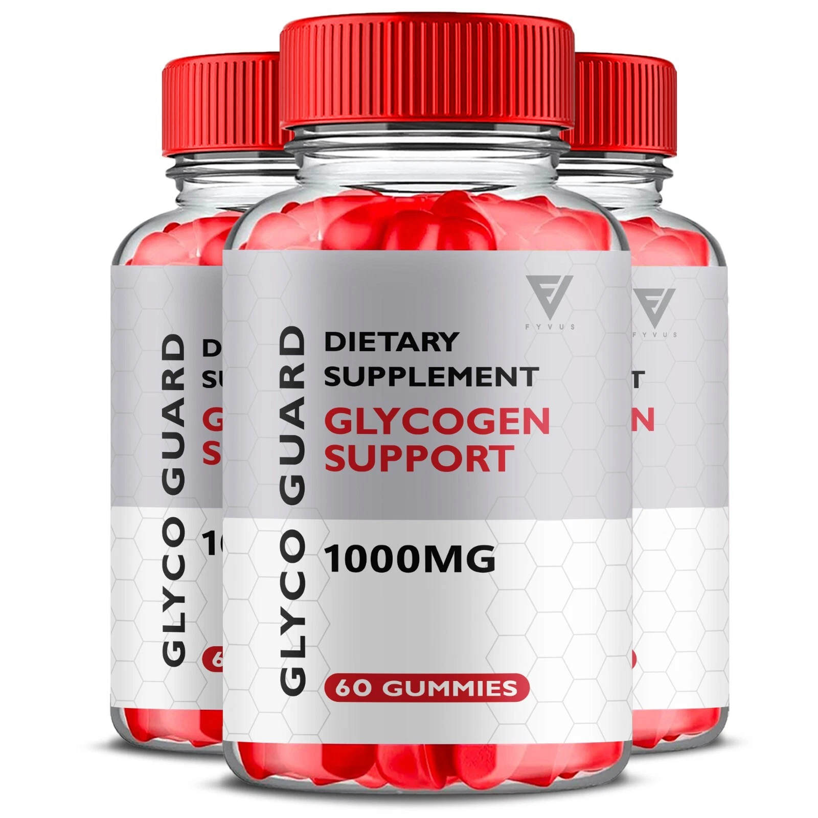 (3 Pack) Glyco Guard Keto + ACV Gummies Overall Wellness Reviews (180 Gummies)